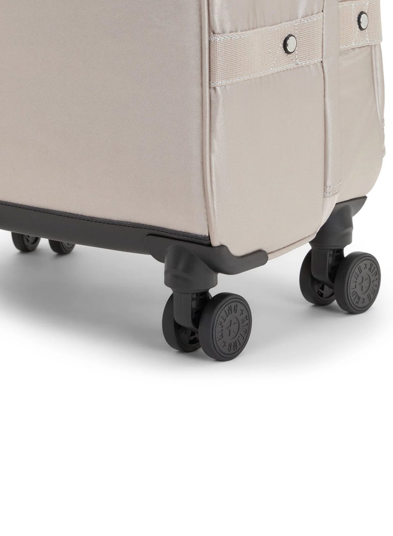 كيبلينغ حقيبة ترولي بعجلات متوسطة بلمعان معدني تلقائي - Image 5